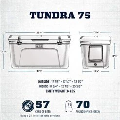 YETI Tundra 75 Cooler, White -Backpack Shop 51wGIoSKhcL