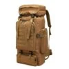 WintMing 70L Large Camping Hiking Backpack Tactical Military Molle Rucksack For Trekking Traveling Oxford Waterproof Mountaineering Pack Large Daypack For Men (Khaki)