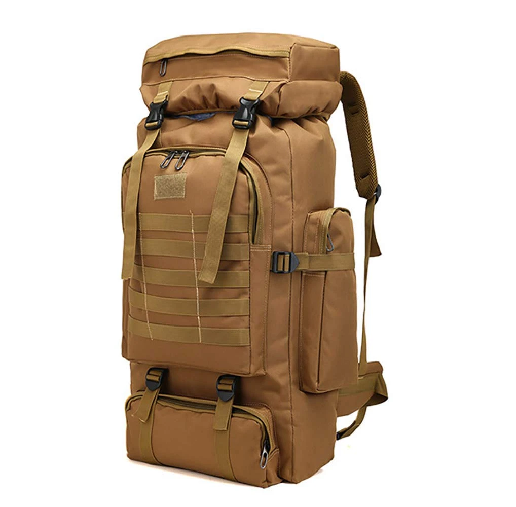 WintMing 70L Large Camping Hiking Backpack Tactical Military Molle Rucksack For Trekking Traveling Oxford Waterproof Mountaineering Pack Large Daypack For Men (Khaki) 1 WintMing 70L Large Camping Hiking Backpack Tactical Military Molle Rucksack For Trekking Traveling Oxford Waterproof Mountaineering Pack Large Daypack For Men (Khaki)