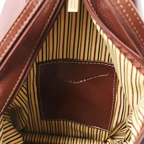 Tuscany Leather Shanghai Leather Backpack Brown 3 Tuscany Leather Shanghai Leather Backpack Brown - Image 3