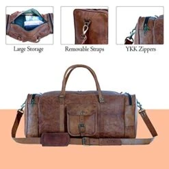 KPL 21 Inch Vintage Leather Duffel Travel Gym Sports Overnight Weekend Duffle Bags For Men And Women 15 KPL 21 Inch Vintage Leather Duffel Travel Gym Sports Overnight Weekend Duffle Bags For Men And Women -Backpack Shop 51zVvUKToIL