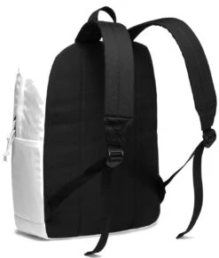 Lightweight Backpack For School, VASCHY Classic Basic Water Resistant Casual Daypack For Travel With Bottle Side Pockets (White) -Backpack Shop 610aedOkyPL