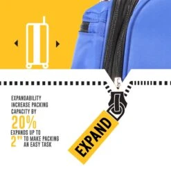 LUCAS Ultra Lightweight Carry On - Expandable Softside 20 Inch Luggage - Small Rolling Bag Fits Most Airline Compartments - Durable 8-Spinner Wheels Suitcase (Royal Blue) 10 LUCAS Ultra Lightweight Carry On - Expandable Softside 20 Inch Luggage - Small Rolling Bag Fits Most Airline Compartments - Durable 8-Spinner Wheels Suitcase (Royal Blue) -Backpack Shop 61202oyBxWL aa18d9dd 1b00 476a 915e 7d3b339928cb