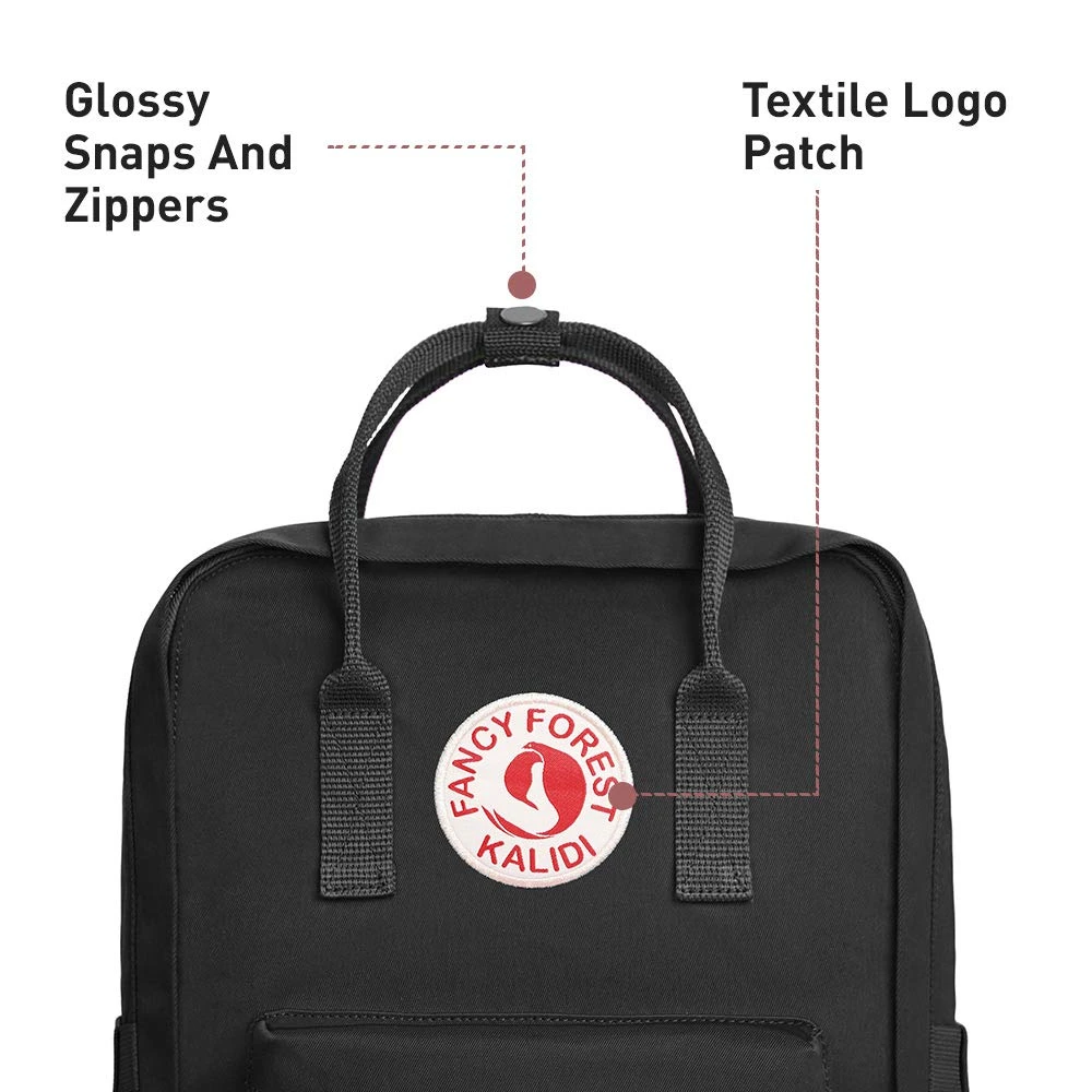 KALIDI Casual Backpack For Women,15 Inches Laptop Classic Backpack Camping Rucksack Travel Outdoor Daypack College School Bag, Black 7 KALIDI Casual Backpack For Women,15 Inches Laptop Classic Backpack Camping Rucksack Travel Outdoor Daypack College School Bag, Black - Image 7