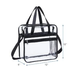 Clear Bag Stadium Approved,NCAA NFL&PGA Security Approved Clear Tote Bag With Multi-Pockets And Adjustable Shoulder Strap,Perfect For Work, School, Sports Games And Concerts-12 X12 X6 12 Clear Bag Stadium Approved,NCAA NFL&PGA Security Approved Clear Tote Bag With Multi-Pockets And Adjustable Shoulder Strap,Perfect For Work, School, Sports Games And Concerts-12 X12 X6 -Backpack Shop 615b2lThIXL
