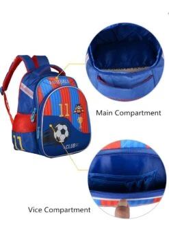 Meetbelify Big Kids School Backpack For Boys Kids Elementary School Bags Out Door Day Pack (footballbag) -Backpack Shop 6179ua9KNgL