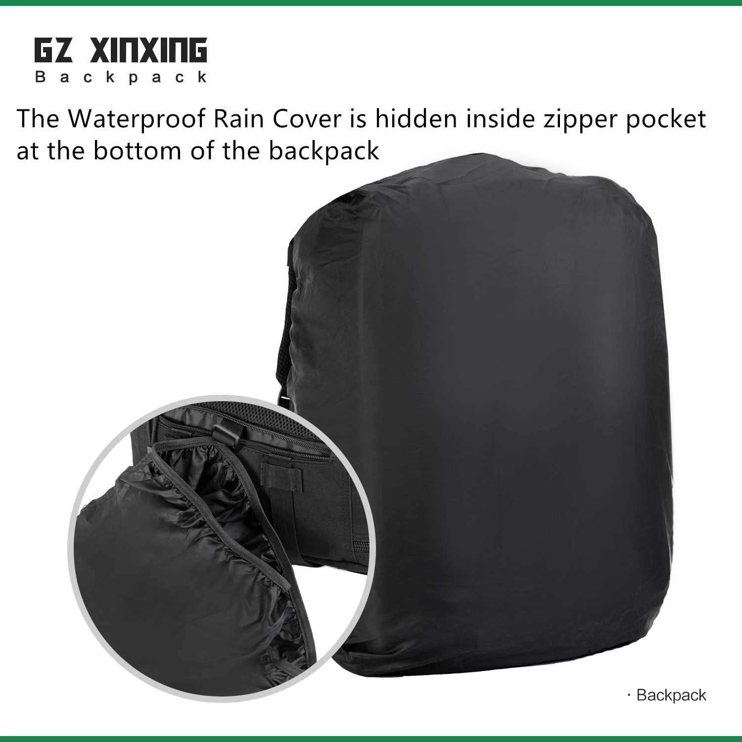 GZ XINXING 3 Day Assault Pack Military Tactical Army Molle Rucksack Backpack Bug Out Bag Hiking Daypack For Hunting Camping Hiking Traveling (Black1) 3 GZ XINXING 3 Day Assault Pack Military Tactical Army Molle Rucksack Backpack Bug Out Bag Hiking Daypack For Hunting Camping Hiking Traveling (Black1) - Image 3