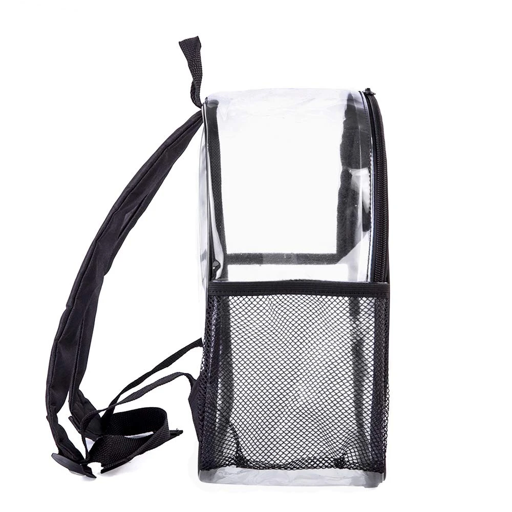 Stadium Approved Clear Mini Backpack - Heavy Duty Reflective Transparent Backpack For Concert, Security Travel &Sports 3 Stadium Approved Clear Mini Backpack - Heavy Duty Reflective Transparent Backpack For Concert, Security Travel &Sports - Image 3