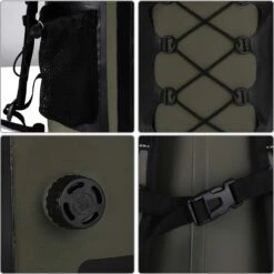 Buffalo Gear Portable Insulated Backpack Cooler Bag - Hands-Free And Collapsible, Waterproof And Soft-Sided Cooler Backpack For Hiking, Picnics,Camping, Fishing - Army Green,35 Liters,30 Can -Backpack Shop 618dF6hTNpL