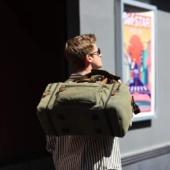 Plambag Canvas Duffle Bag For Travel, 50L Duffel Overnight Weekend Bag(Army Green) -Backpack Shop 619kyubGgEL