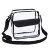 Magicbags Clear Cross-Body Messenger Shoulder Bag, NFL And PGA Stadium Approved Clear Purse With Adjustable Strap