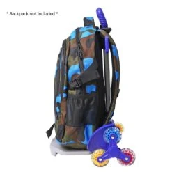 Wheeled Backpack Cart,Aluminium Alloy Folding Trolley Cart For Backpack (Blue, 6 Wheels) -Backpack Shop 61Ay6gySyyL