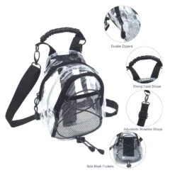 Magicbags Fashion Clear Fanny Pack, Stadium Approved Clear Crossbody Purse Bag,Multifunctional Waist Pack Perfect For Travel Festival Sports 11 Magicbags Fashion Clear Fanny Pack, Stadium Approved Clear Crossbody Purse Bag,Multifunctional Waist Pack Perfect For Travel Festival Sports -Backpack Shop 61C4vCBVFsL