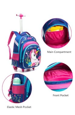 Meetbelify Girls Unicorn Rolling Backpacks Kids Backpack With Wheels For Girls School Bags With Lunch Box 8 Meetbelify Girls Unicorn Rolling Backpacks Kids Backpack With Wheels For Girls School Bags With Lunch Box -Backpack Shop 61CRMHiGLgL