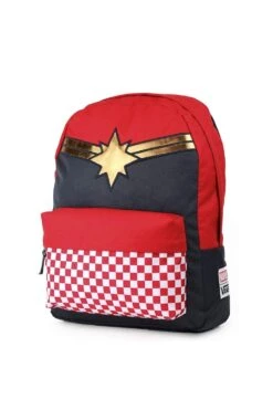 Vans CAPTAIN MARVEL Backpack Racing Red Schoolbag VN0A3QXFIZQ Vans MARVEL Bags -Backpack Shop 61FYYyORZAL
