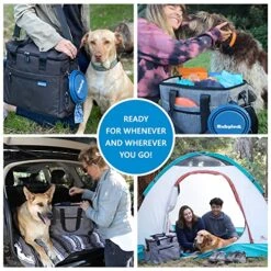 Rubyloo The Original Doggy Bag™- Dog Travel Bag For Supplies With 2 BPA-Free Collapsible Dog Bowls, 2 Dog Food Travel Containers-A Dog Travel Kit For Road Trips Or Weekend Away. Airline Approved -Backpack Shop 61J13 aVlXL
