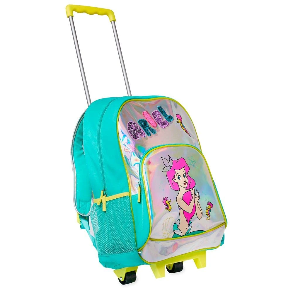 Disney The Little Mermaid Rolling Backpack Multi 5 Disney The Little Mermaid Rolling Backpack Multi - Image 5