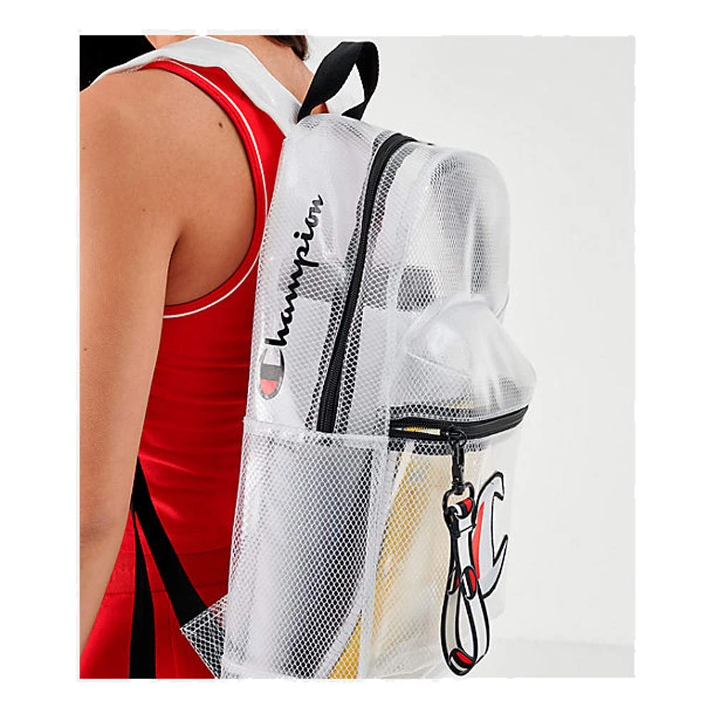 Champion LIFE Supersize Clear Backpack White One Size 2 Champion LIFE Supersize Clear Backpack White One Size - Image 2