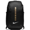 Nike Hoops Elite Pro Basketball Backpack,Black/Metallic Gold,One Size