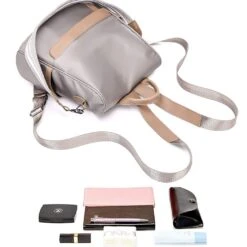 COOFIT Womens Backpack Casual Daypack Anti-theft Backpack Nylon Backpack Small Khaki -Backpack Shop 61OD9F8p64L