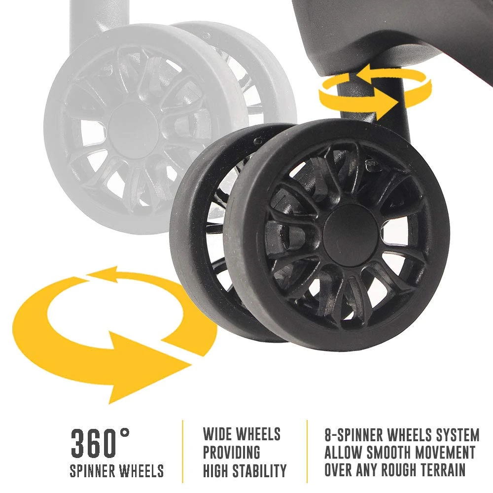 LUCAS Ultra Lightweight Carry On - Expandable Softside 20 Inch Luggage - Small Rolling Bag Fits Most Airline Compartments - Durable 8-Spinner Wheels Suitcase (Royal Blue) 3 LUCAS Ultra Lightweight Carry On - Expandable Softside 20 Inch Luggage - Small Rolling Bag Fits Most Airline Compartments - Durable 8-Spinner Wheels Suitcase (Royal Blue) - Image 3