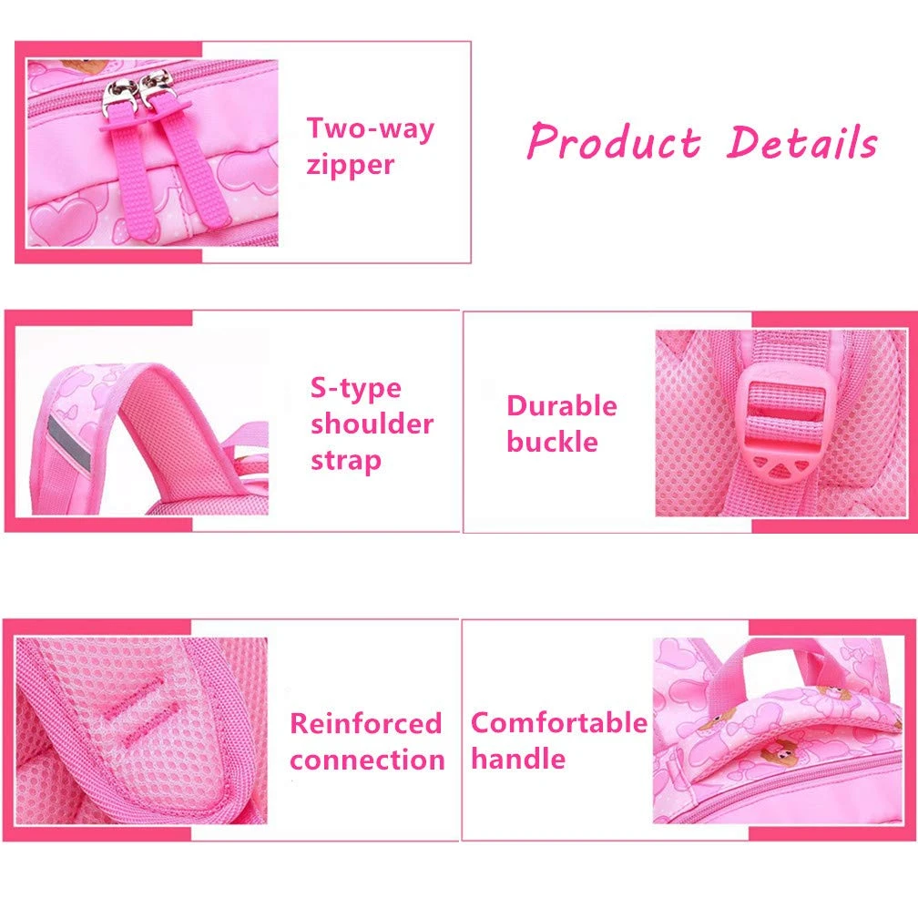 Ladyzone Camo School Backpack Lightweight Schoolbag Travel Camp Outdoor Daypack Bookbag For Your Children (Pink) 5 Ladyzone Camo School Backpack Lightweight Schoolbag Travel Camp Outdoor Daypack Bookbag For Your Children (Pink) - Image 5