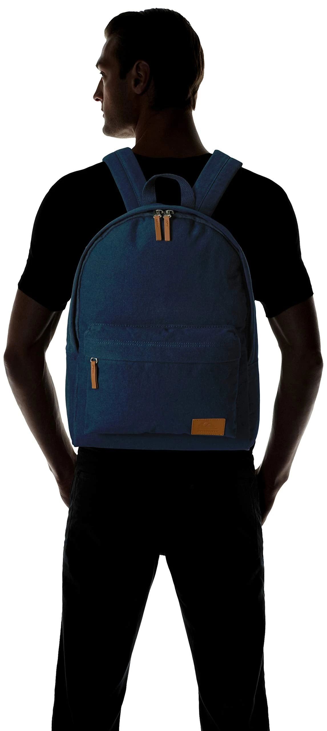 Quiksilver Men's Everyday Poster Canvas Backpack, Moonlight Ocean, 1SZ 2 Quiksilver Men's Everyday Poster Canvas Backpack, Moonlight Ocean, 1SZ - Image 2