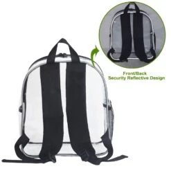 Stadium Approved Clear Mini Backpack - Heavy Duty Reflective Transparent Backpack For Concert, Security Travel &Sports 12 Stadium Approved Clear Mini Backpack - Heavy Duty Reflective Transparent Backpack For Concert, Security Travel &Sports -Backpack Shop 61Tq65VGBmL