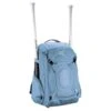 EASTON WALK-OFF IV Bat & Equipment Backpack Bag | Baseball Softball | 2020 | Carolina Blue | 2 Bat Sleeves | Vented Shoe Pocket | External Helmet Holder | 2 Side Pockets | Valuables Pocket | Hook