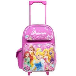 Disney Large Rolling Backpack Princess W/ Flowers Pink School Bag New A03887 -Backpack Shop 61Xd8DRwrCL