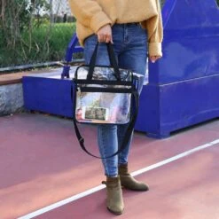 Clear Bag Stadium Approved,NCAA NFL&PGA Security Approved Clear Tote Bag With Multi-Pockets And Adjustable Shoulder Strap,Perfect For Work, School, Sports Games And Concerts-12 X12 X6 9 Clear Bag Stadium Approved,NCAA NFL&PGA Security Approved Clear Tote Bag With Multi-Pockets And Adjustable Shoulder Strap,Perfect For Work, School, Sports Games And Concerts-12 X12 X6 -Backpack Shop 61YqAMW3v6L