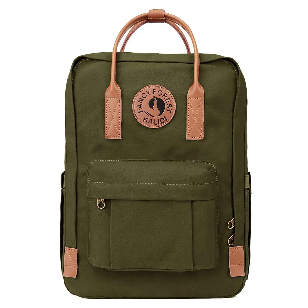 KALIDI Classic Backpack For Women,15 Inches Laptop Vintage Canvas Leather Backpack Camping Rucksack Travel Outdoor Daypack College School Bag (Army Green-Leather) 1 KALIDI Classic Backpack For Women,15 Inches Laptop Vintage Canvas Leather Backpack Camping Rucksack Travel Outdoor Daypack College School Bag (Army Green-Leather)