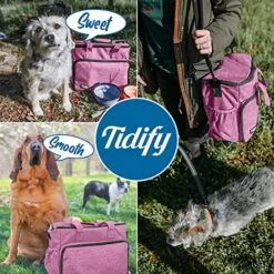 Dog Travel Bag Airline Approved For Dog And Cat Tote Organizer With Multi Function Pockets , 2 Food Containers And Collapsible Bowls , Weekend Away Dog Bag For Travel Accessories (Pink) -Backpack Shop 61brCtZEkCL