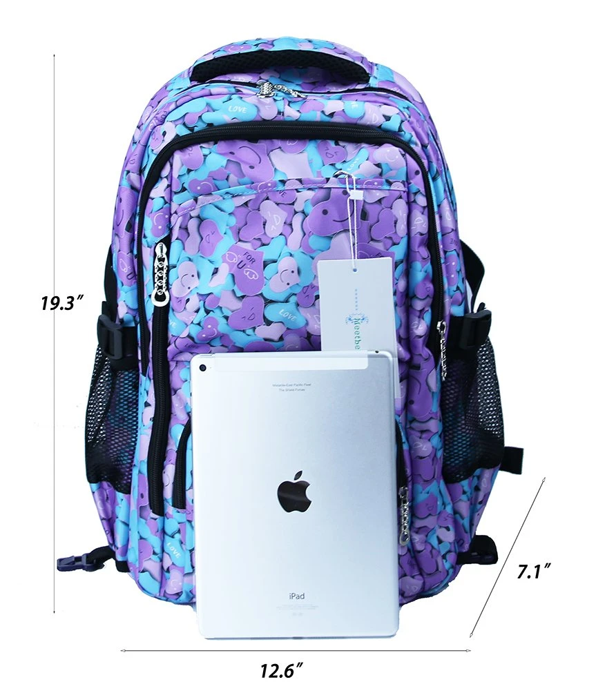 Meetbelify Kids Rolling Backpacks Luggage Six Wheels Unisex Trolley School Bags Purple 7 Meetbelify Kids Rolling Backpacks Luggage Six Wheels Unisex Trolley School Bags Purple - Image 7