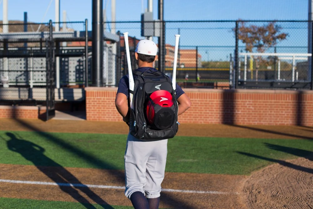EASTON WALK-OFF IV Bat & Equipment Backpack Bag | Baseball Softball | 2020 | Black | 2 Bat Sleeves | Vented Shoe Pocket | External Helmet Holder | 2 Side Pockets | Valuables Pocket | Fence Hook 2 EASTON WALK-OFF IV Bat & Equipment Backpack Bag | Baseball Softball | 2020 | Black | 2 Bat Sleeves | Vented Shoe Pocket | External Helmet Holder | 2 Side Pockets | Valuables Pocket | Fence Hook - Image 2