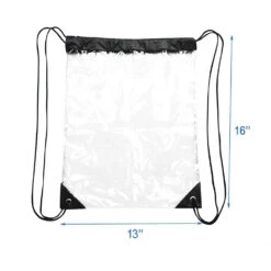 Clear Drawstring Bag Waterproof Stadium Drawstring Backpack -Backpack Shop 61f7UCcbJEL