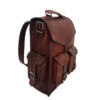 15" Vintage Leather Backpack Laptop Messenger Bag
