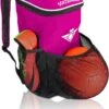 Soccer Backpack With Ball Holder Compartment - | Bag Fits All Soccer Equipment & Gym Gear (Pink)