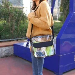 Magicbags Clear Cross-Body Messenger Shoulder Bag, NFL And PGA Stadium Approved Clear Purse With Adjustable Strap -Backpack Shop 61tY2Vhi46L