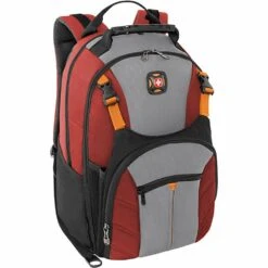 Swiss Gear Sherpa 16" Laptop Backpack Travel School Bag - Red
