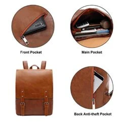 ZEBELLA Womens Leather Backpack Vintage Brown Travel Daypack College Bookbag-Light Brown -Backpack Shop 61ywFpom3nL