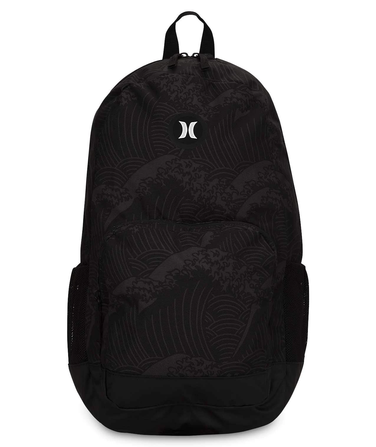 Hurley Renegade Laptop Backpack, Black/(White) (Waves), One Size 1 Hurley Renegade Laptop Backpack, Black/(White) (Waves), One Size
