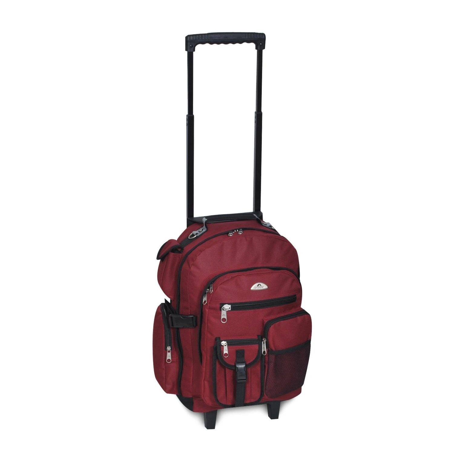 Everest Deluxe Wheeled Backpack, Burgundy 1 Everest Deluxe Wheeled Backpack, Burgundy