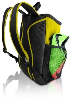 Soccer Backpack With Ball Holder Compartment - | Bag Fits All Soccer Equipment & Gym Gear (Black) (Yellow) -Backpack Shop 61zdykMm2rL