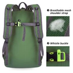 OlarHike Lightweight Travel Backpack, 35L Water Resistant Packable Traveling/Hiking Backpack Daypack For Men & Women, Multipurpose Use, Green 12 OlarHike Lightweight Travel Backpack, 35L Water Resistant Packable Traveling/Hiking Backpack Daypack For Men & Women, Multipurpose Use, Green -Backpack Shop 71 6SjbXaOL