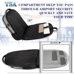 17 Inch Laptop Backpack, MATEIN TSA Large Backpack For Travel And Business With USB Charger Port, Water Resistant Big Flight Approved Weekender Carry-On Backpack -Backpack Shop 71 NJzlSHNL