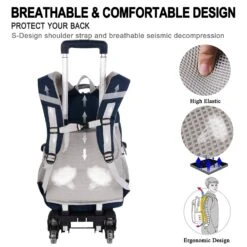 Rolling Backpack, Fanspack 2019 New Wheeled Backpack Trolley School Bags For Boys Backpack With 6 Wheels Kids Backpack 11 Rolling Backpack, Fanspack 2019 New Wheeled Backpack Trolley School Bags For Boys Backpack With 6 Wheels Kids Backpack -Backpack Shop 71 PP0Mj4NL a3c998de 3b99 4e12 bde3 aab412360fbd