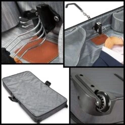 Ricardo Beverly Hills Montecito 2.0 Softside Wheeled Rolling Garment Bag For Travel, Men And Women, Built-in Suit Compartment, 23-inch, Grey -Backpack Shop 710r72pBhfL