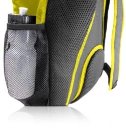 Soccer Backpack With Ball Holder Compartment - | Bag Fits All Soccer Equipment & Gym Gear (Black) (Yellow) -Backpack Shop 711Se5TbEVL