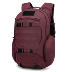 Mardingtop 28L Tactical Backpacks Molle Hiking Daypacks For Camping Hiking Military Traveling 28L-Purplish Red